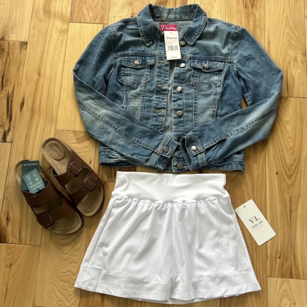 Vital Life White Skort